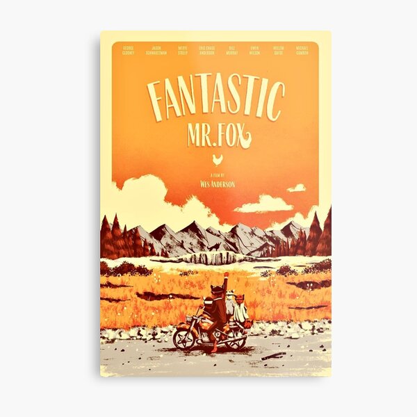 Mr. Fox Metal Print