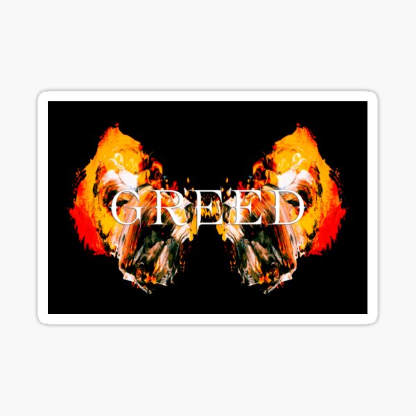 Vista previa del artículo con la obra «Los siete pecados capitales - GREED», diseñado y vendido por Hell-Prints.