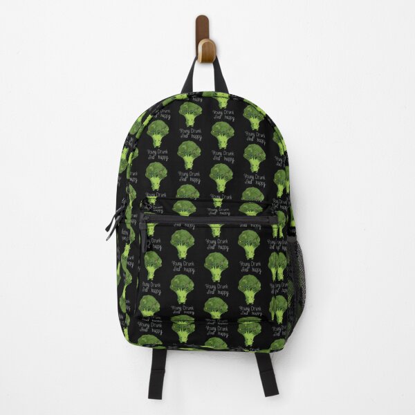 Item preview, Young Drunk And Happy Cute Little Broccoli designed and sold by BigFatMistake.