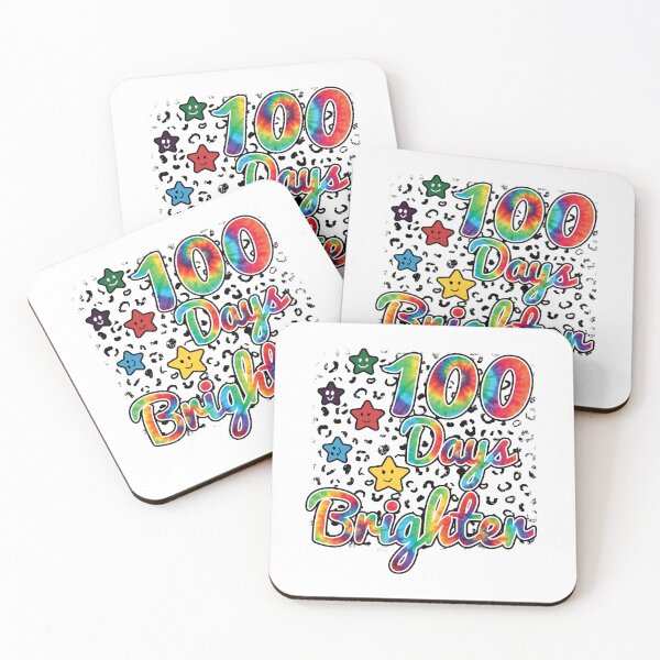 Item preview, 100 Days Brighter Teacher Student 100 Days Of School Rainbow, toddler valentines gifts designed and sold by ecomdesign.