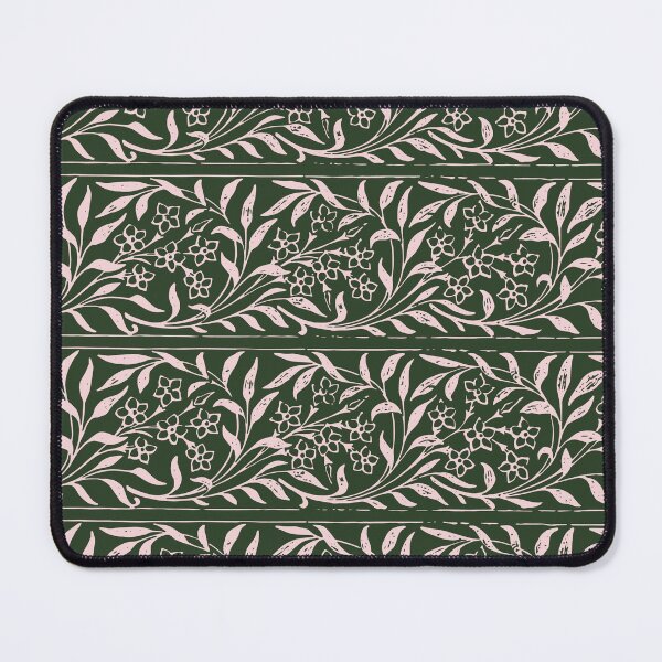 Item preview, Soft Pink Bush Design with Dark Green Background designed and sold by Olverh Design Studio.
