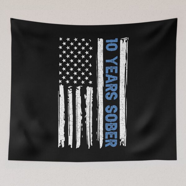 Item preview, 10 Years Sober Shirt, Sobriety Shirt, Sobriety Gift, Soberversary Shirt, Clean And Sober Shirt, Sober Birthday Shirt, American Flag Sobriety designed and sold by aymob.