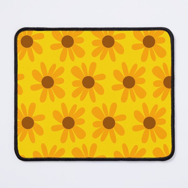 Item preview, Daisy Flower Pattern Brown and Yellow  designed and sold by Creations-By-Em.