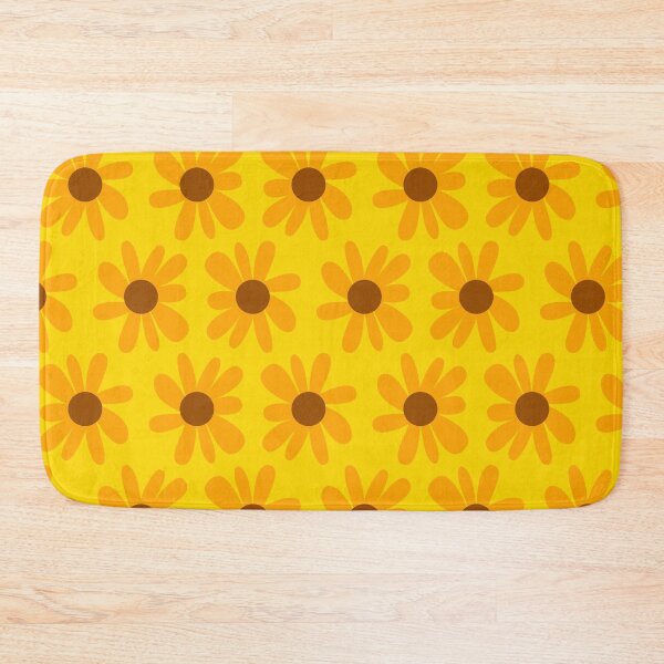 Item preview, Daisy Flower Pattern Brown and Yellow  designed and sold by Creations-By-Em.