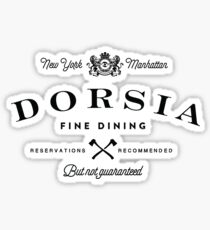 Dorsia Fine Dining Sticker