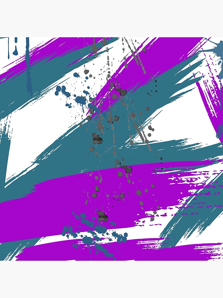 "#1 blue-grey and purple paint swipe design" Poster for Sale by