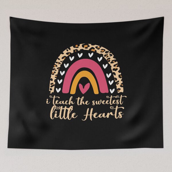 Item preview, I Teach The Sweetest little Hearts Rainbow Teacher Valentines Day Gift, Funny Valentine Teachers Quote designed and sold by holigan.