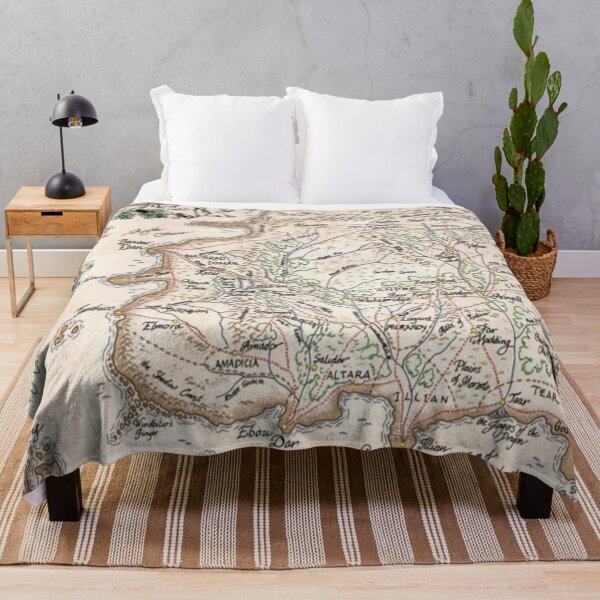 wheel of time map Throw Blanket