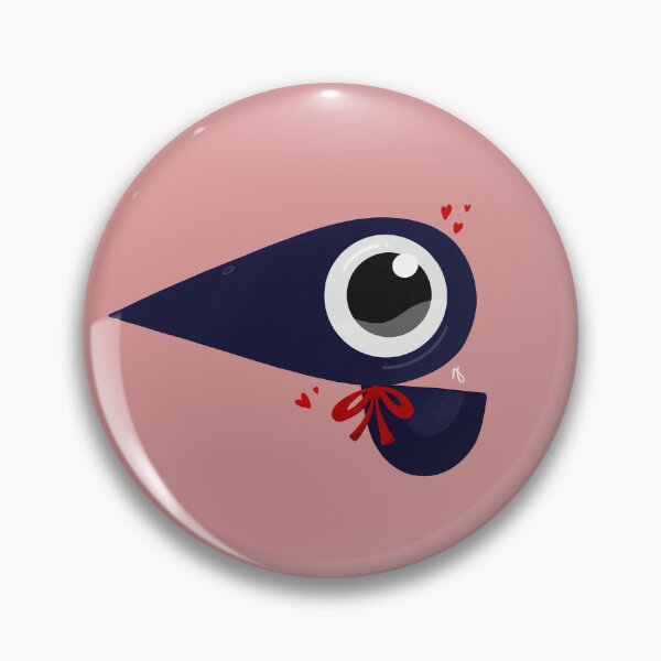 Item preview, Valentino the Heart Day Crow designed and sold by ThatPixelBandit.