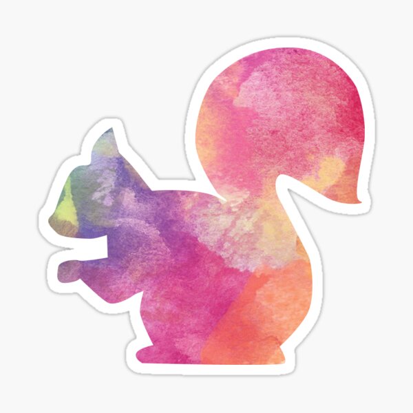 Rainbow Squirrel Sticker
