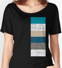 Blue Stripe Women's Relaxed Fit T-Shirt