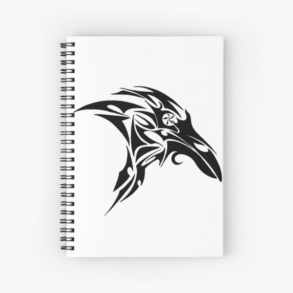 Tribal Crow Spiral Notebook