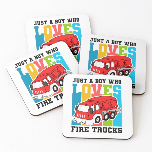 Item preview, Just A Boy Who Loves Fire Trucks designed and sold by TashaVector.