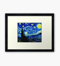 Sternennacht von Van Gogh Gerahmtes Wandbild