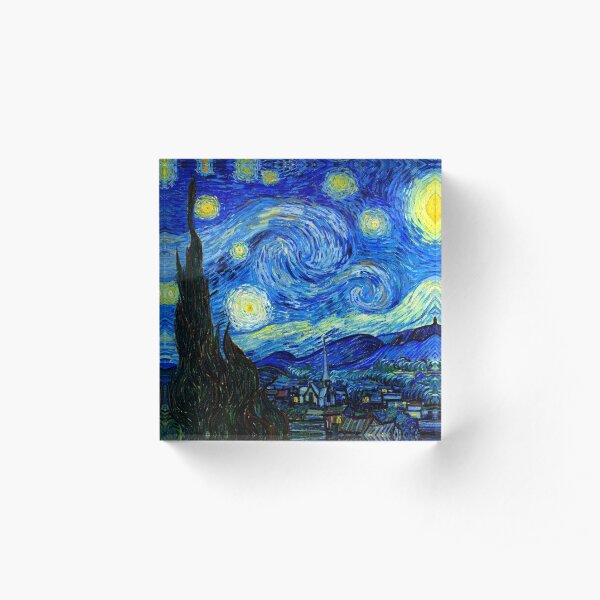 Starry Night by Van Gogh Acrylic Block