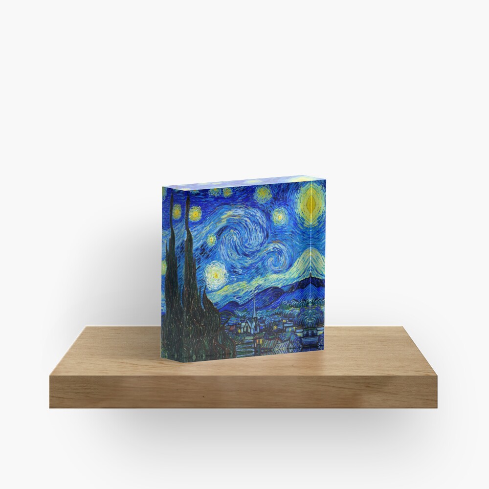 Starry Night by Van Gogh Acrylic Block