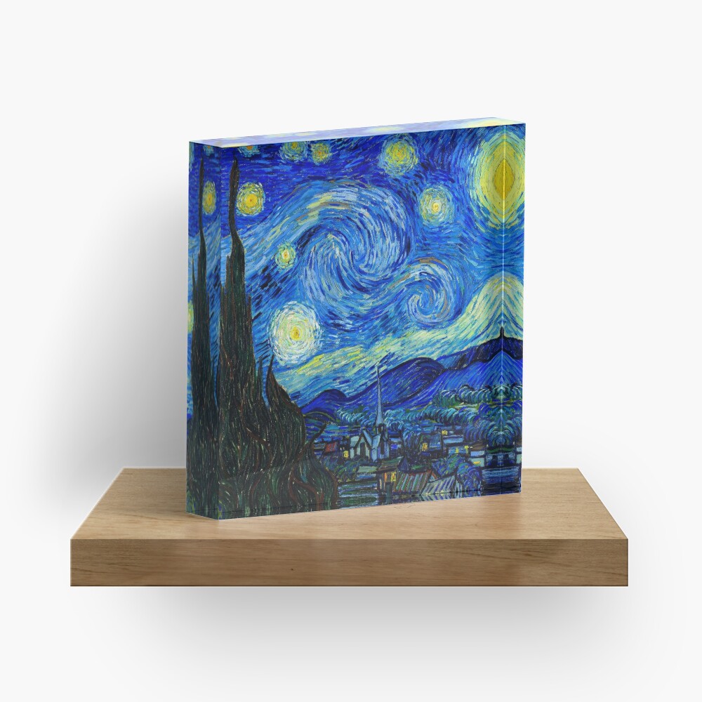 Starry Night by Van Gogh Acrylic Block