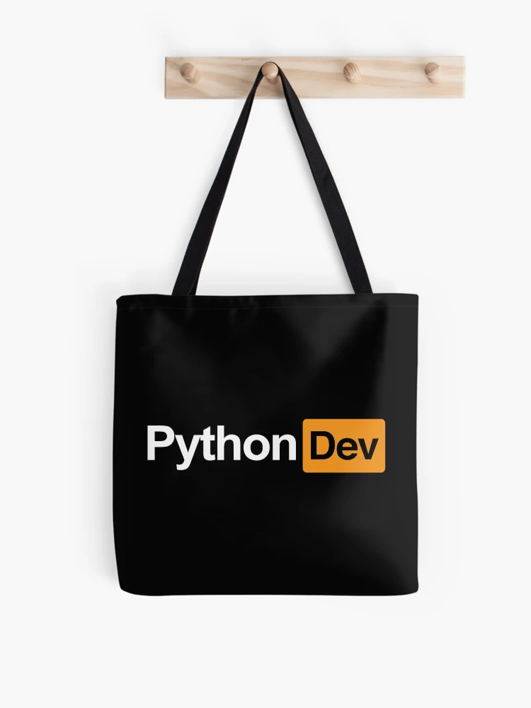 Thumbnail 1 of 2, Tote Bag, Python Dev designed and sold by PhrasesOfWords.