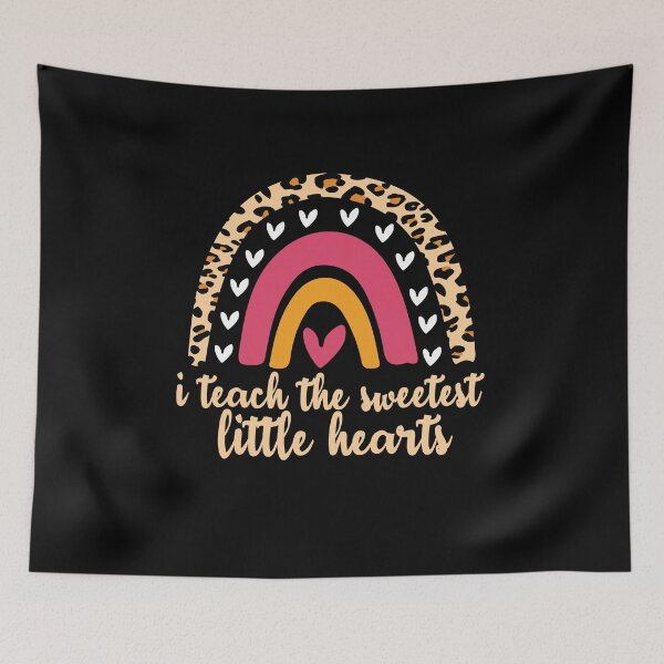 Item preview, I Teach The Sweetest little Hearts Rainbow Teacher Valentines Day Gift, Funny Valentine Teachers Quote designed and sold by holigan.