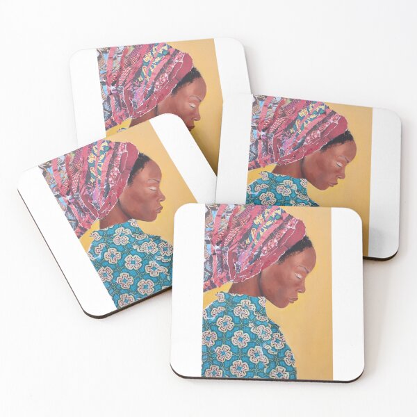 Item preview, African woman in headwrap designed and sold by Lindseys-art.