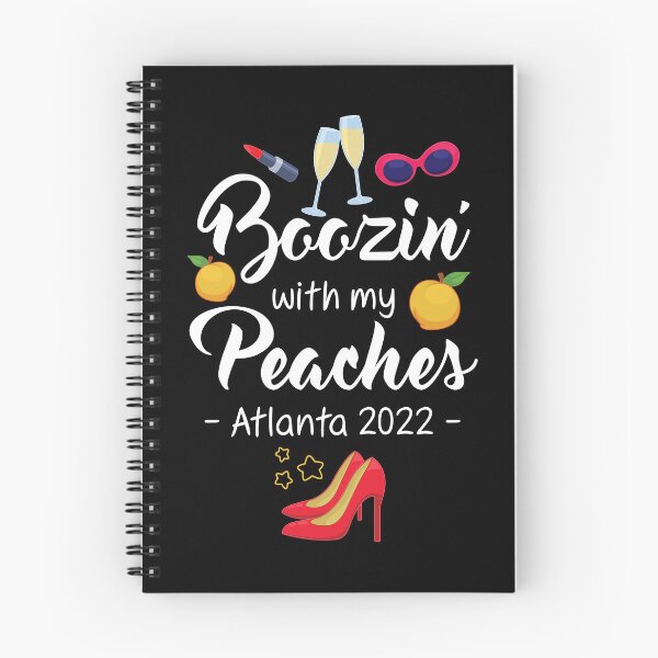 Item preview, Boozin Peaches Bachelorette Atlanta Girls Trip 2022 print designed and sold by jakehughes2015.