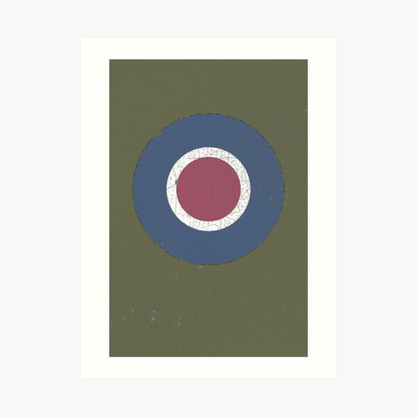 Vintage Look WW2 British Royal Air Force Roundel Art Print