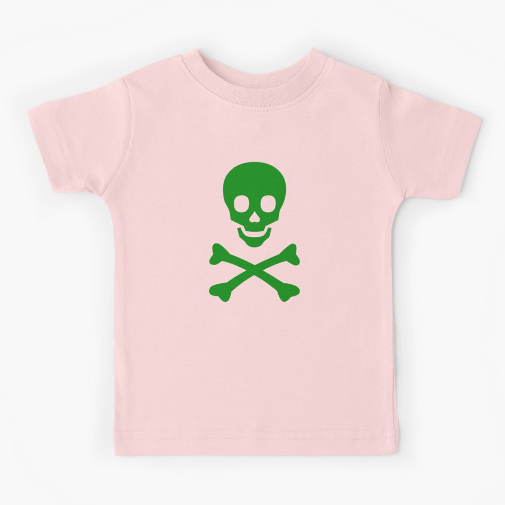 Green Skull and Cross Bones