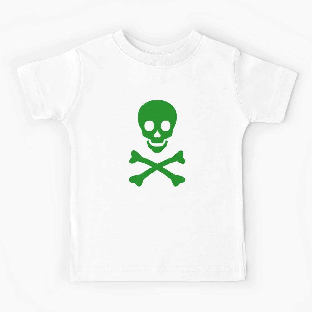 Green Skull and Cross Bones