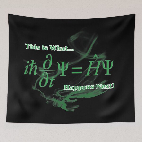 Item preview, Quantum Mechanics Physics Schrödinger's Equation Science AI Design designed and sold by Zanshin-Art.