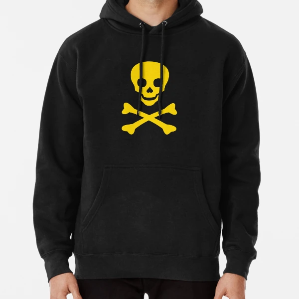 ミュージシャン The BONEZ Skull Cross Hoodie XXL Yellow Skull and Cross Bones