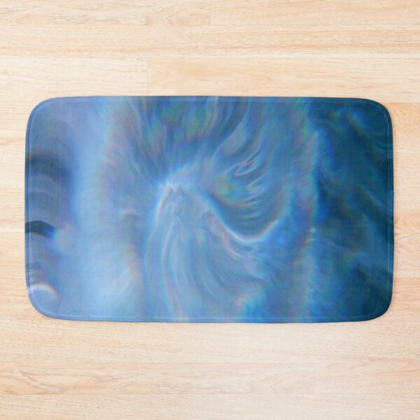 Item preview, Blue Swirl Abstract Liquid Marble Paint Textured Pattern Decorative Holographic Spirals designed and sold by HopefulFlower.