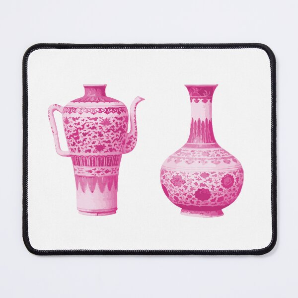 Item preview, Preppy Room Decor -	Chinoiserie ginger jars Pink and White designed and sold by Shop Your Aesthetic.