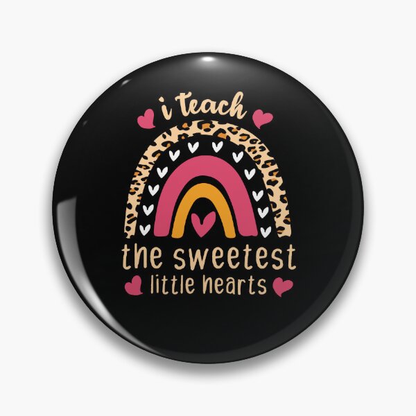 Item preview, I Teach The Sweetest little Hearts Rainbow Teacher Valentines Day Gift, Funny Valentine Teachers Quote designed and sold by holigan.