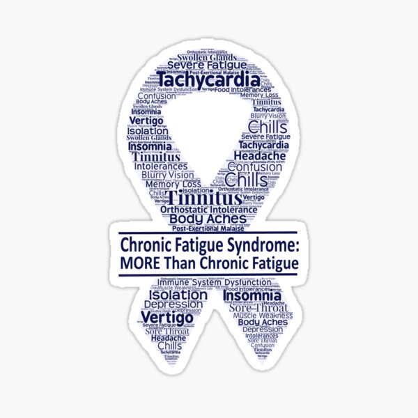 Chronic Fatigue Syndrome: MORE Than Chronic Fatigue (small) Sticker