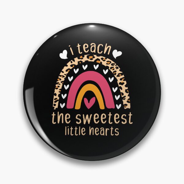 Item preview, I Teach The Sweetest little Hearts Rainbow Teacher Valentines Day Gift, Funny Valentine Teachers Quote designed and sold by holigan.