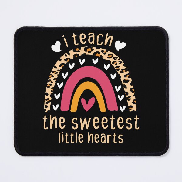 Item preview, I Teach The Sweetest little Hearts Rainbow Teacher Valentines Day Gift, Funny Valentine Teachers Quote designed and sold by holigan.