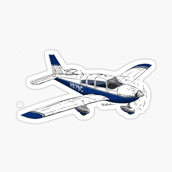 Vista previa del artículo con la obra «Arquero Piper N979C», diseñado y vendido por Michael Garber.