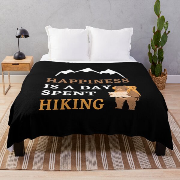 Item preview,   Happiness Is a Day Spent Hiking, Cool Gift For Hiking Lovers designed and sold by trendyshopy.