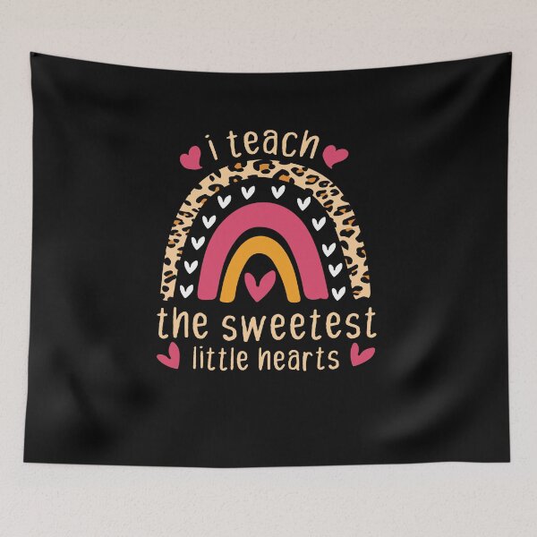 Item preview, Teach The Sweetest little Hearts Rainbow Teacher Valentines Day Gift, Funny Valentine Teachers Quote designed and sold by holigan.
