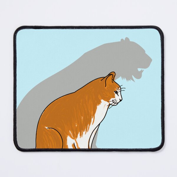 Item preview, White Red Cat with Tiger Shadow designed and sold by FandomizedRose.