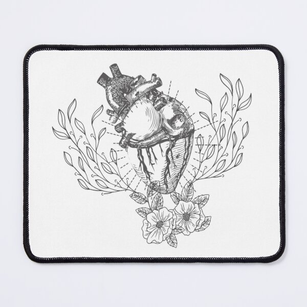 Item preview, Vintage Anatomical Heart Floral designed and sold by NishiiAgrawal.
