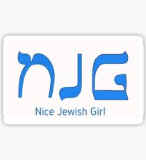 Nice Jewish Girl Sticker