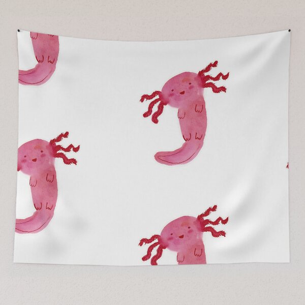 Item preview, Watercolor Axolotl designed and sold by RandasDoodles.