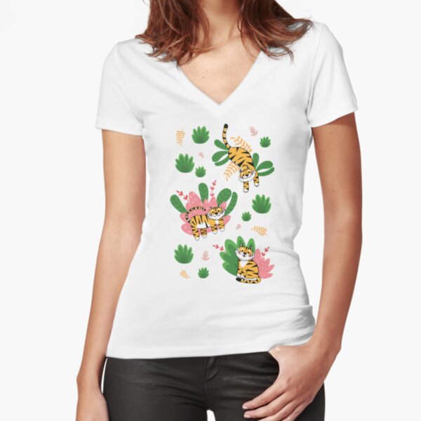 Fitted V-Neck T-Shirt