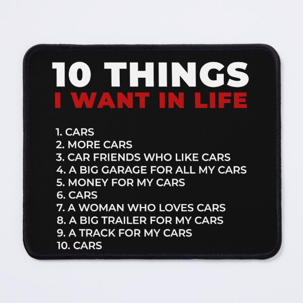 Item preview, Car Lovers 10 Things I Want In Life designed and sold by Express YRSLF.