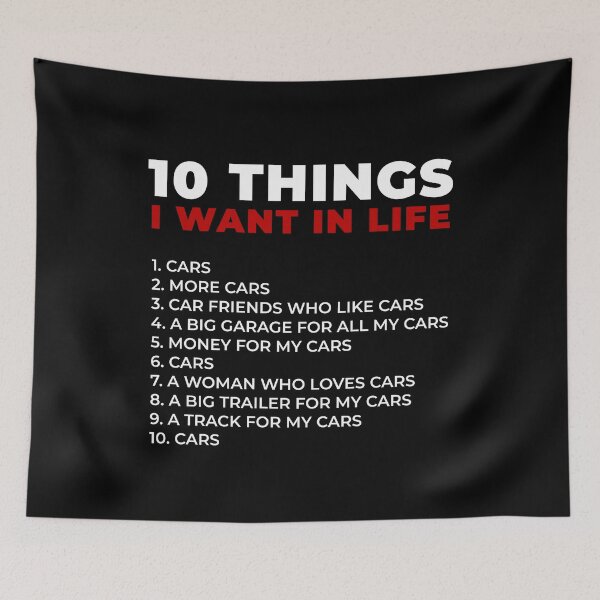 Item preview, Car Lovers 10 Things I Want In Life designed and sold by Express YRSLF.