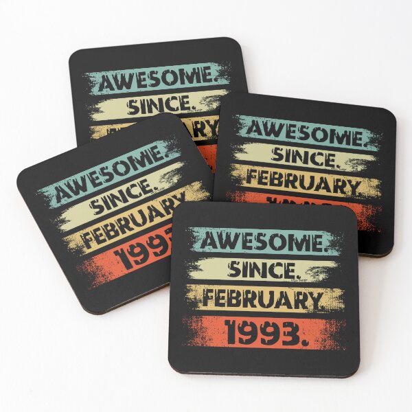 Item preview, 29th Birthday Awesome Since February 1993 29 Years Old designed and sold by printrendstore.