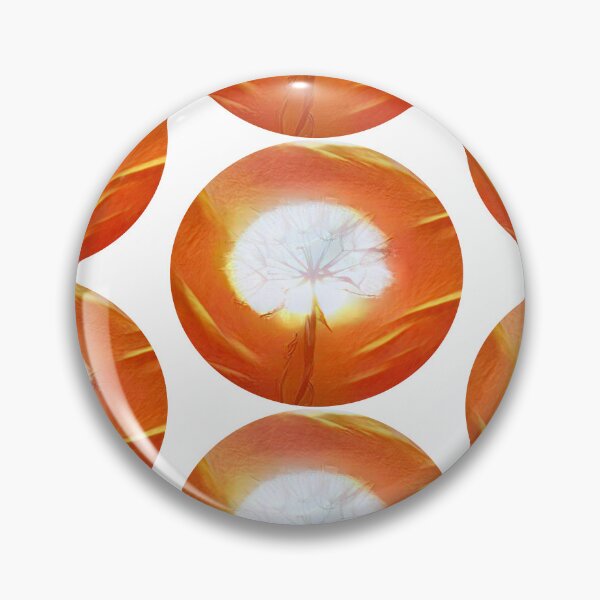 Item preview, Dandelion in orange rounded designed and sold by Bekindtome.