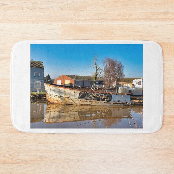 Item preview, Old Rusted Boats Along The Exeter Canal designed and sold by Dorset Girl.
