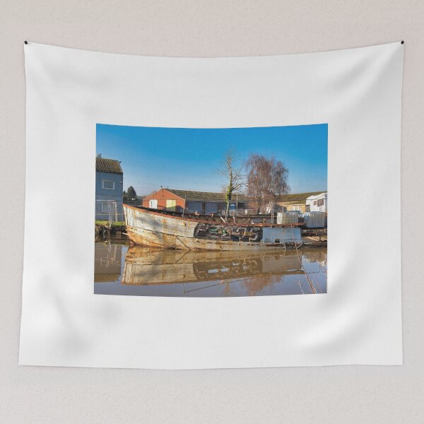 Item preview, Old Rusted Boats Along The Exeter Canal designed and sold by Dorset Girl.